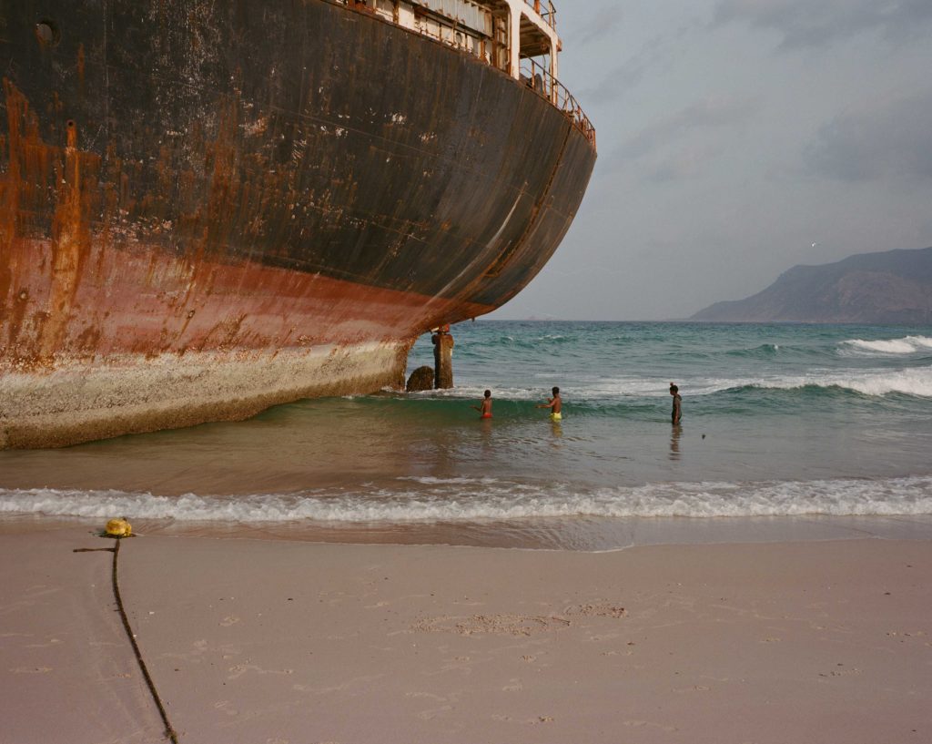 Charles Thiefaine, A stranded ship in Delisha Beach, near Hadibo, 2021