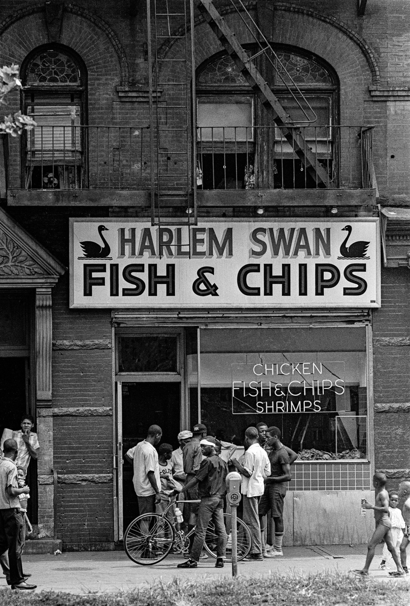 James O. Mitchell, Fish & Chips, Harlem, New York, 1964