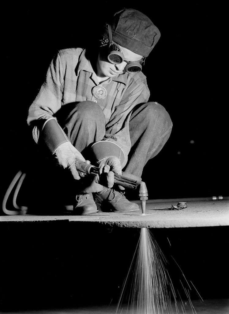 Margaret Bourke‑White, Flame Burner Ann Zarik, 1943