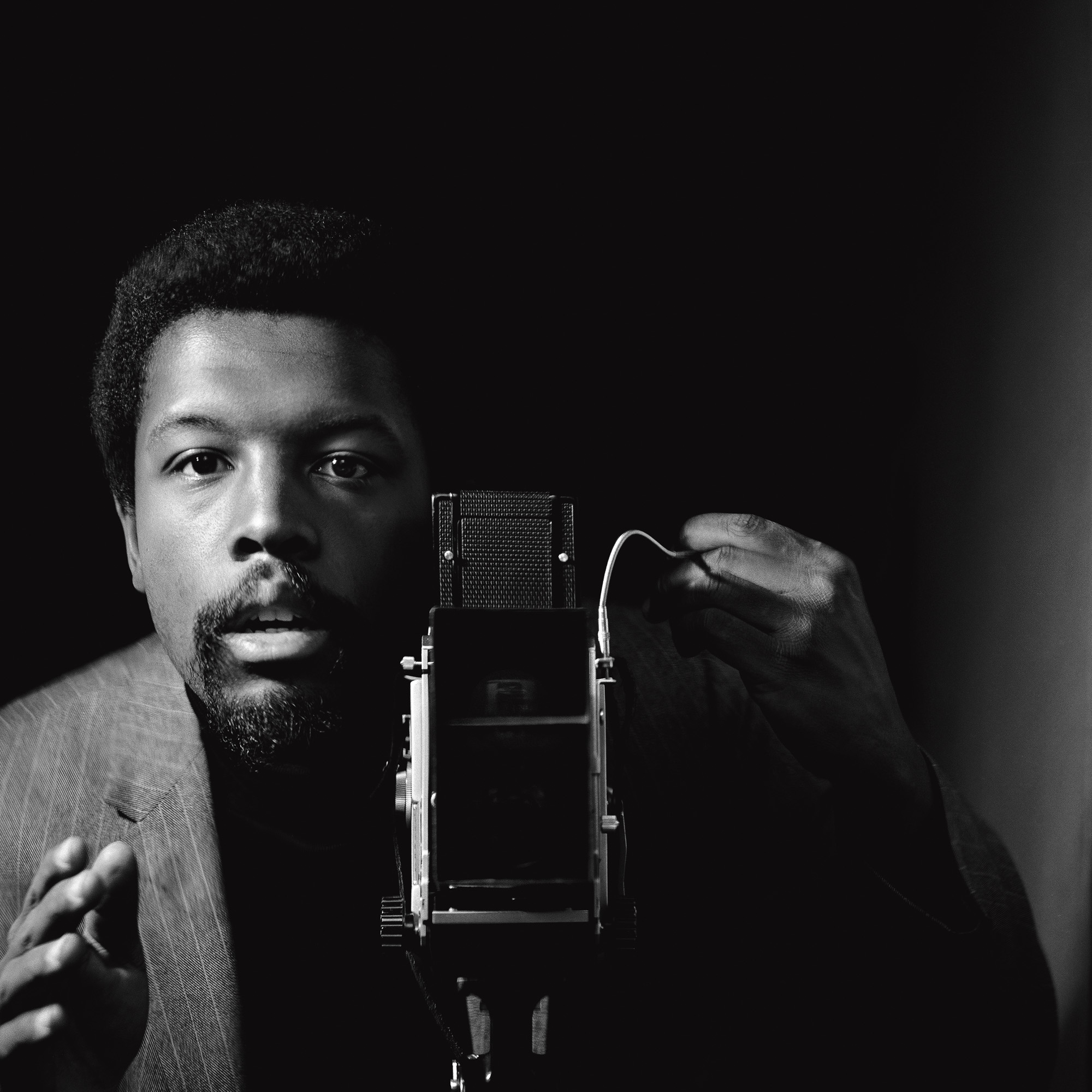 Kwame Brathwaite, Self-portrait, African Jazz-Art Society &amp; Studios (AJASS),
Harlem, ca. 1964; from Kwame Brathwaite: Black Is Beautiful (Aperture, 2019)