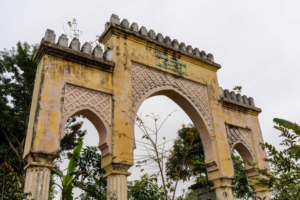 Color photograph of the Morocco Gate in Vietnam