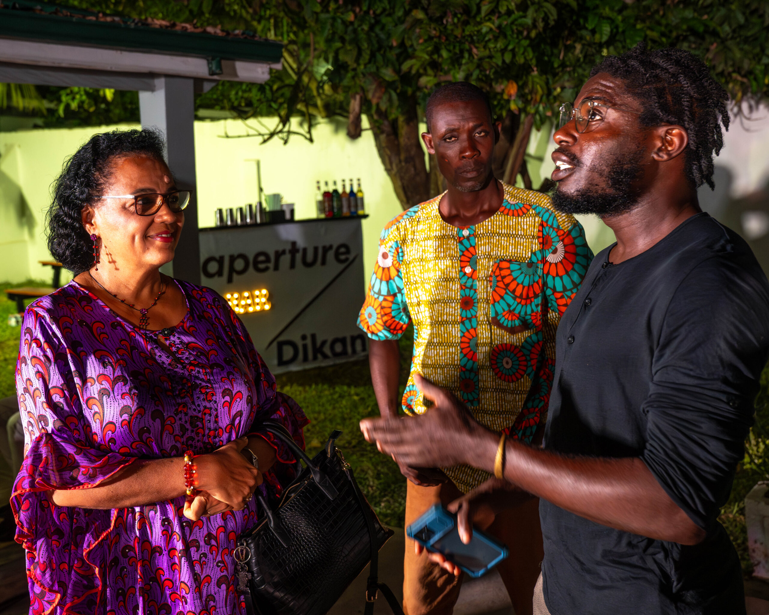 Nii Korley Clottey talking with audience members