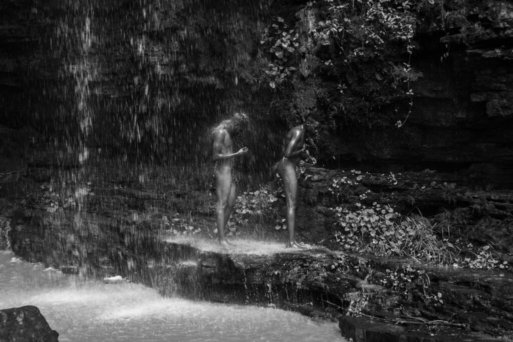 Eric Gyamfi, Kwasi and Annertey find the Akaa Falls, from the series Just Like Us, 2016