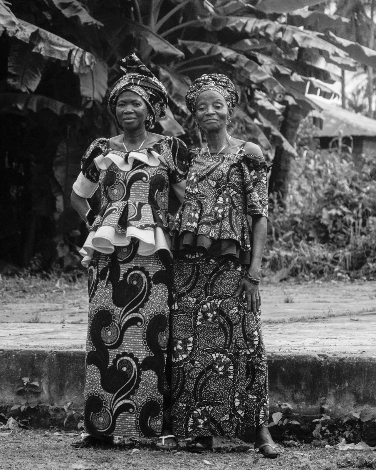 Abdul Hamid Kanu Jr., My aunts at my late grandpa's house, Rogbin Village, Northern Province, 2022