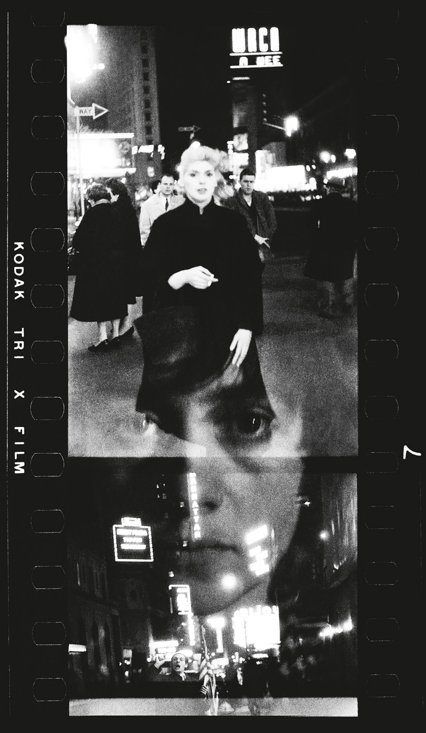 Diane Arbus, <em>Inadvertent double exposure of a self-portrait and images from Times Square, N.Y.C.</em>, 1957″>
		</div>
		<div class=