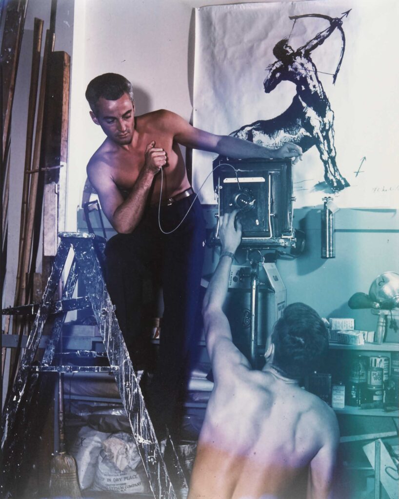 James Ogle, Portrait of George Platt Lynes in his studio, ca. 1940