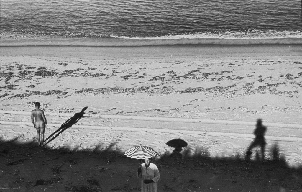 Jared, Margaret, and Paul (in shadow, taking photograph), Nantucket, 1946