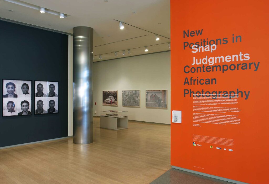 Installation view of Snap Judgements: New Positions in Contemporary African Photography