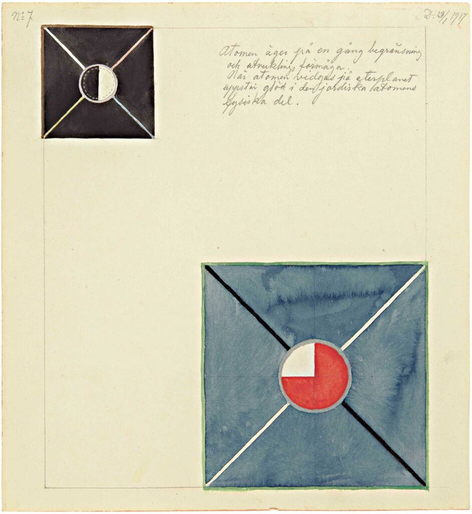 Hilma af Klint, The Atom series, No. 7, 1917