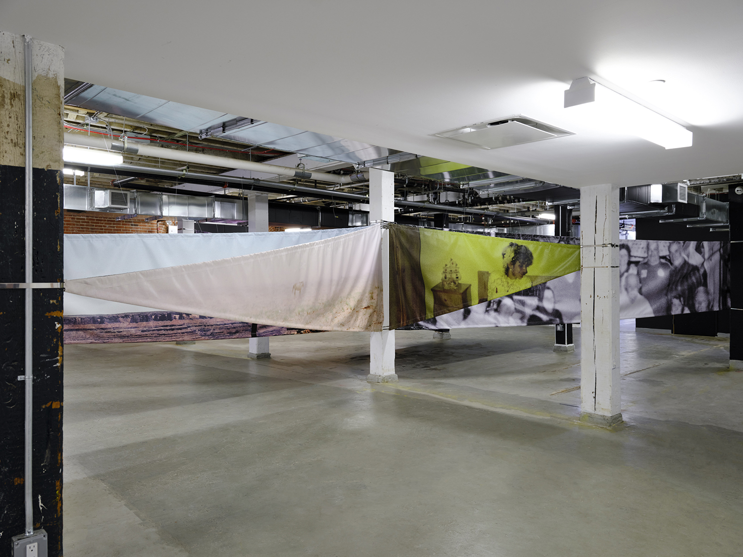 Installation views of <em>Cansu Yıldıran: Haunt the Present</em>, the Arts Center at Governors Island, New York, 2024. Photographs by Yi Hsuan Lai<br />Courtesy Protocinema and Lower Manhattan Cultural Council”>
		</div>
		<div class=