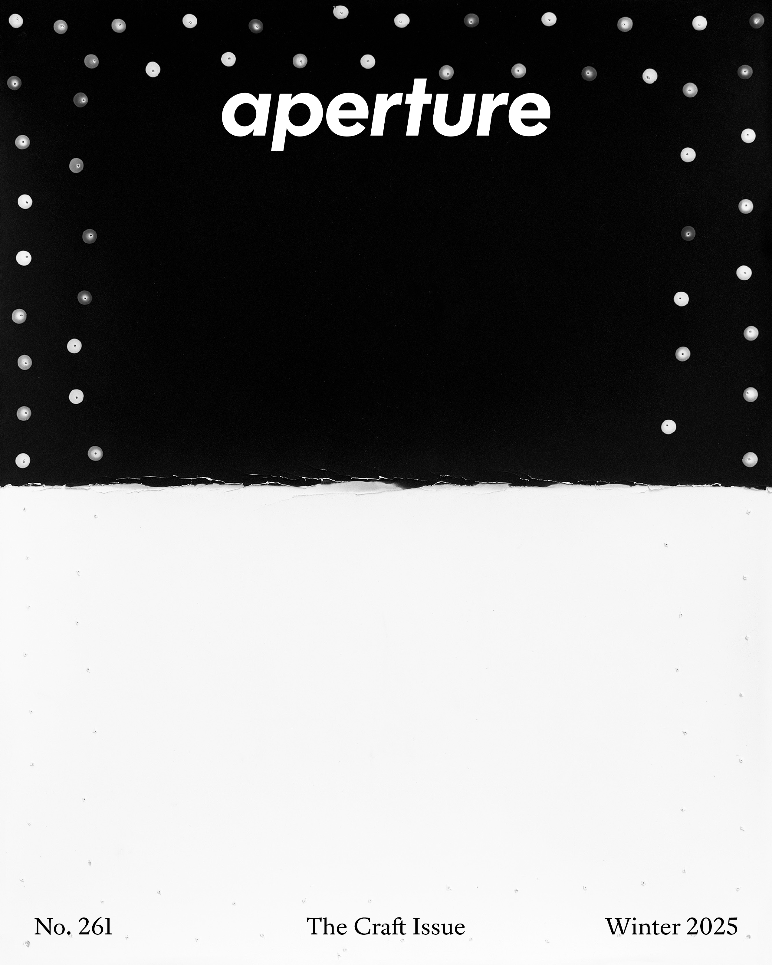 Aperture Magazine No. 261, “The Craft Issue” Cover