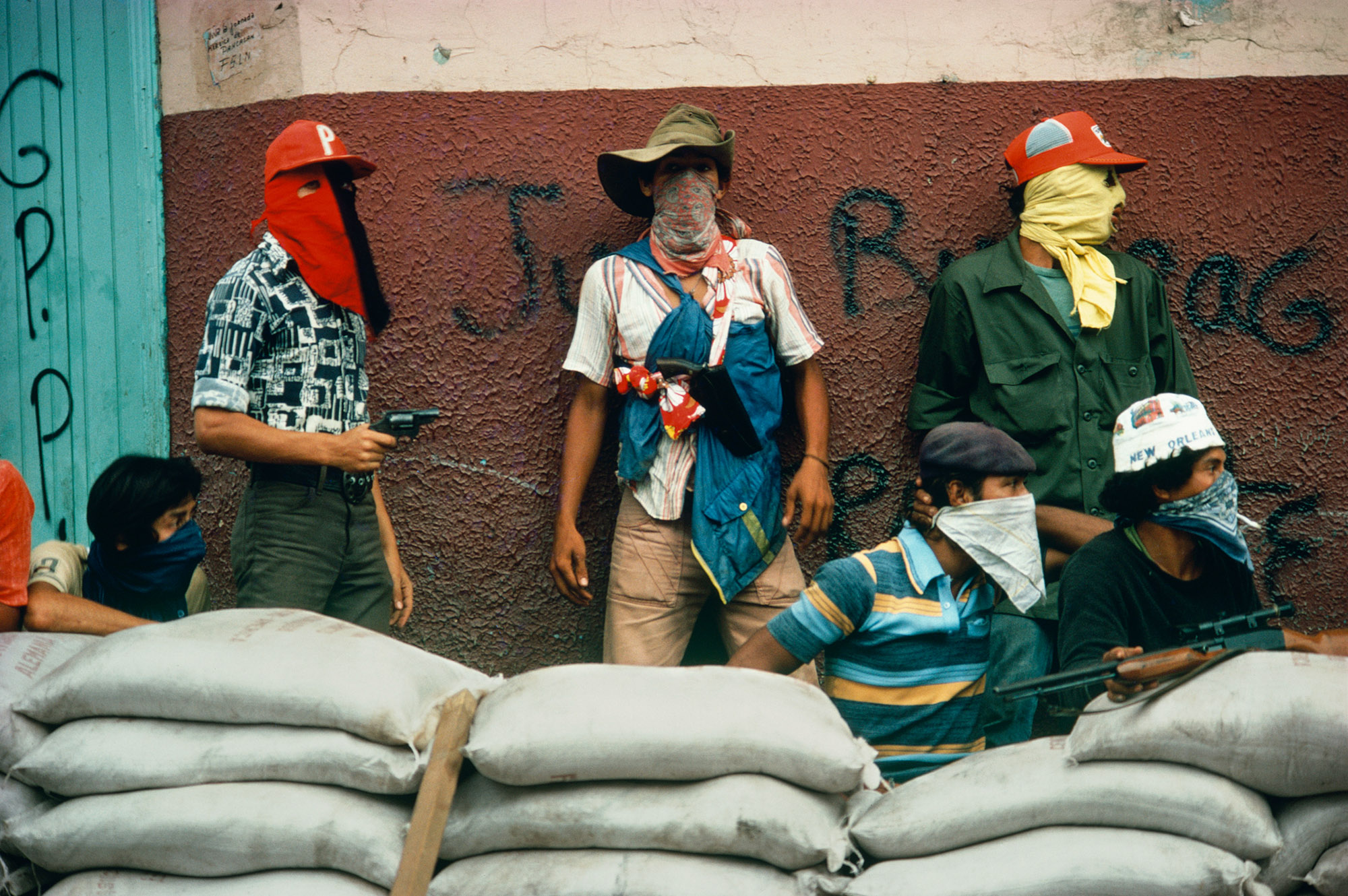 NICARAGUA. Matagalpa. 1978. Muchachos await counterattack by the Guard. 

Contact email:
New York : photography@magnumphotos.com
Paris : magnum@magnumphotos.fr
London : magnum@magnumphotos.co.uk
Tokyo : tokyo@magnumphotos.co.jp

Contact phones:
New York : +1 212 929 6000
Paris: + 33 1 53 42 50 00
London: + 44 20 7490 1771
Tokyo: + 81 3 3219 0771

Image URL:
http://www.magnumphotos.com/Archive/C.aspx?VP=Mod_ViewBoxInsertion.ViewBoxInsertion_VPage&R=2K7O3RWHOFI&RP=Mod_ViewBox.ViewBoxZoom_VPage&CT=Image&SP=Image&IT=ImageZoom01&DTTM=Image&SAKL=T