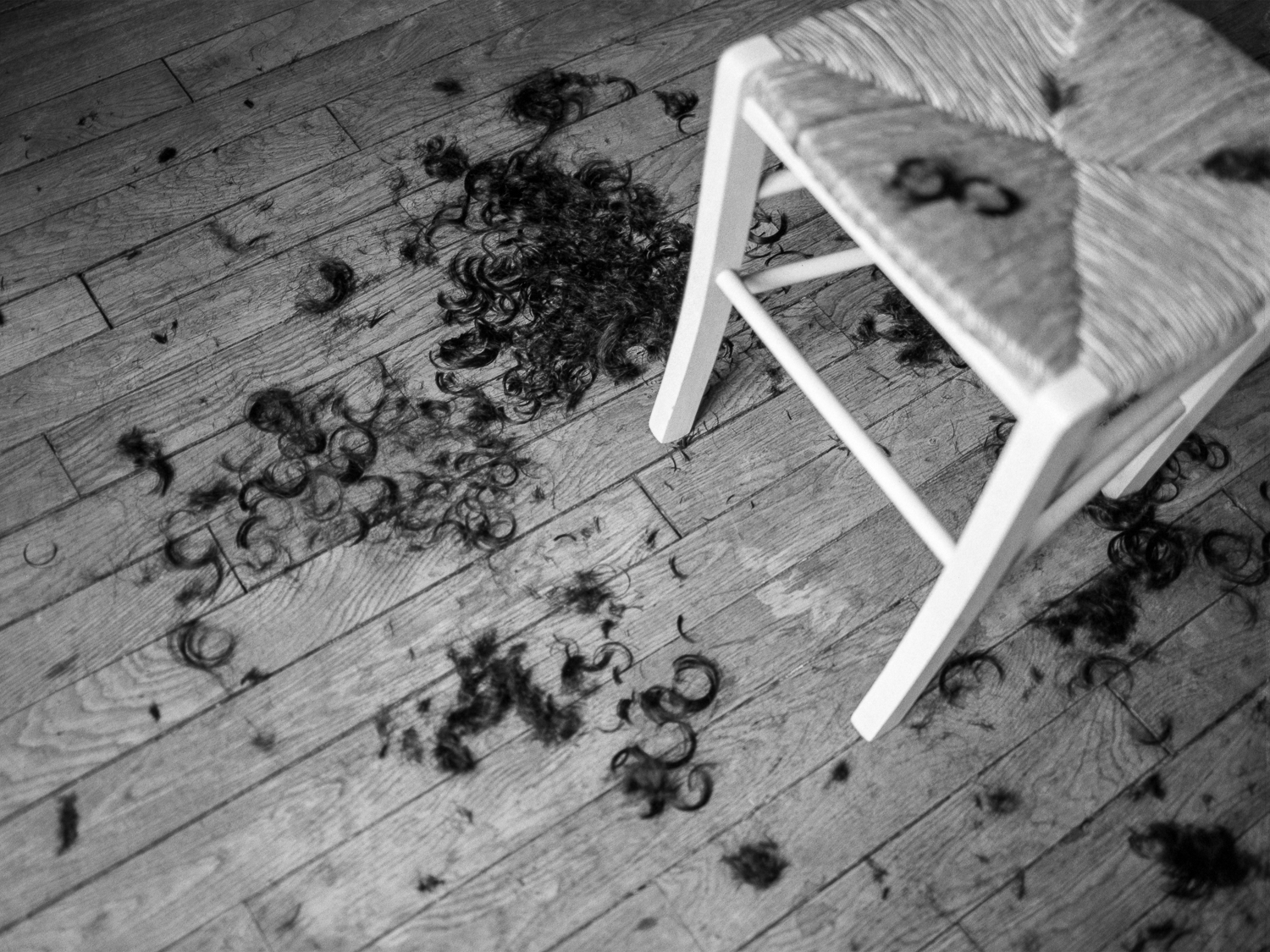 Someone told me that we carry memories of the past in our hair, so I asked my mother to cut it all. from the project Therefore, I Cut