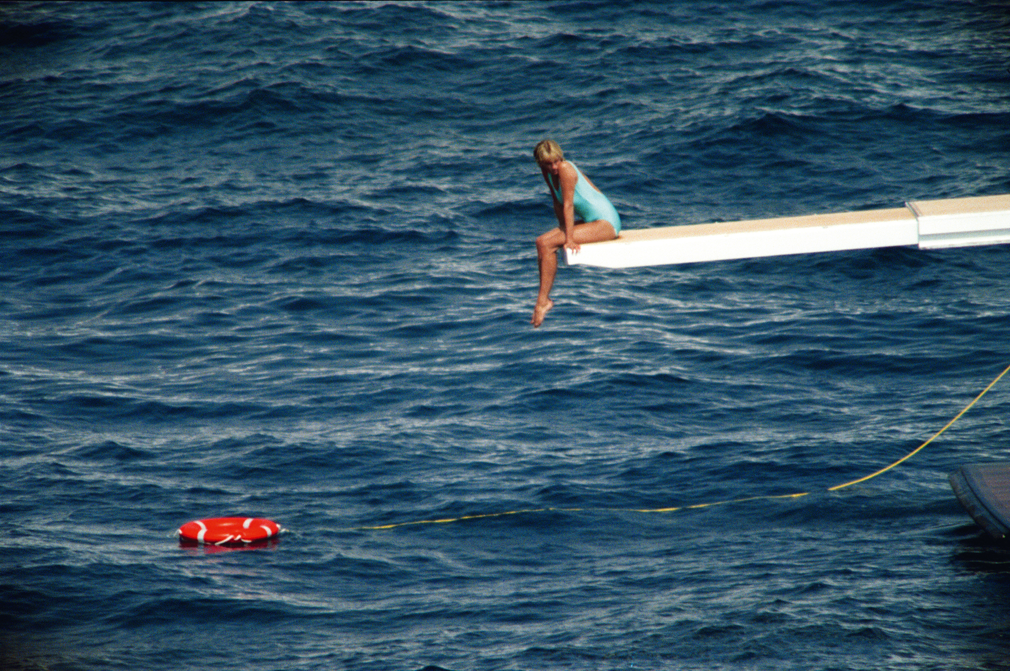 Lady Diana à bord du 