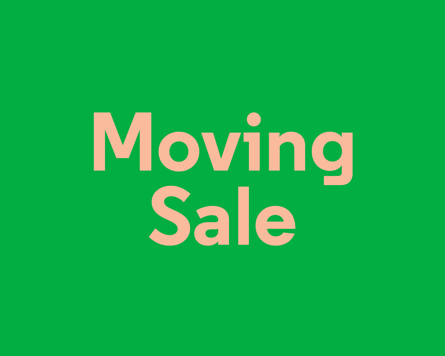 Aperture Moving Sale | Aperture Events