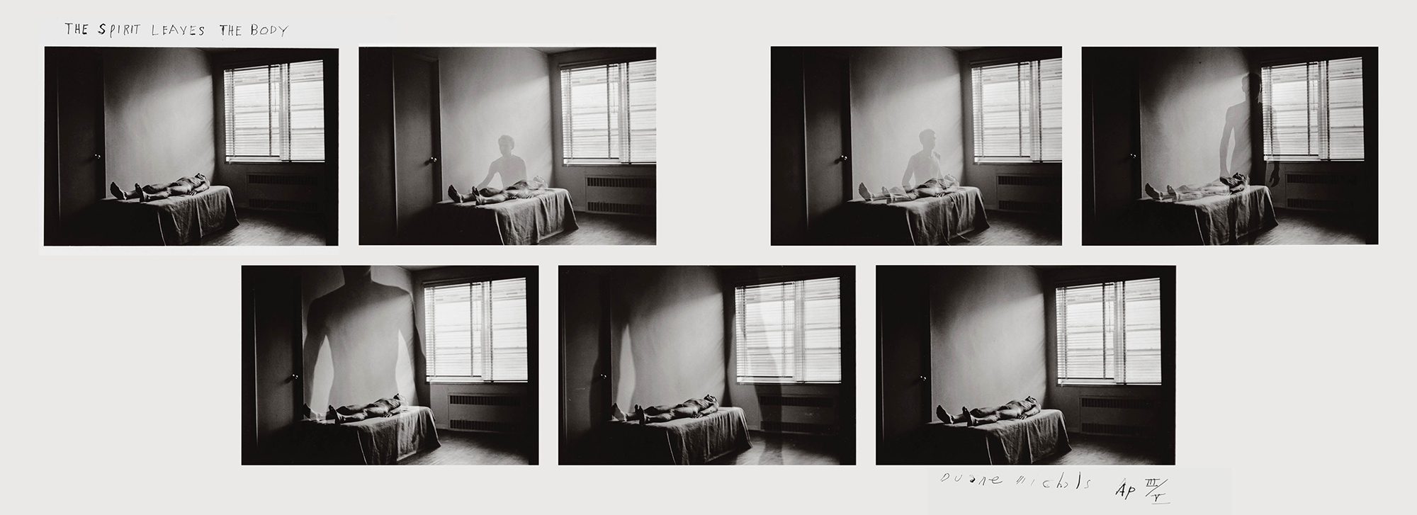  Duane Michals, The Spirit Leaves the Body, 1968 