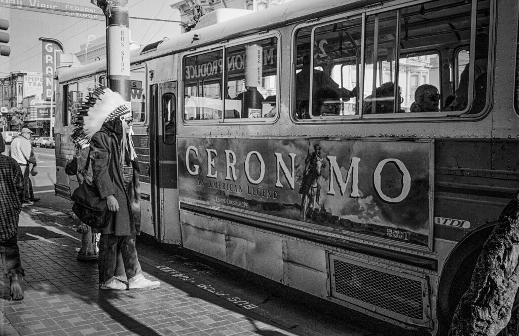 Zig Jackson, Geronimo, 1994, from the series Indian Man in San Francisco