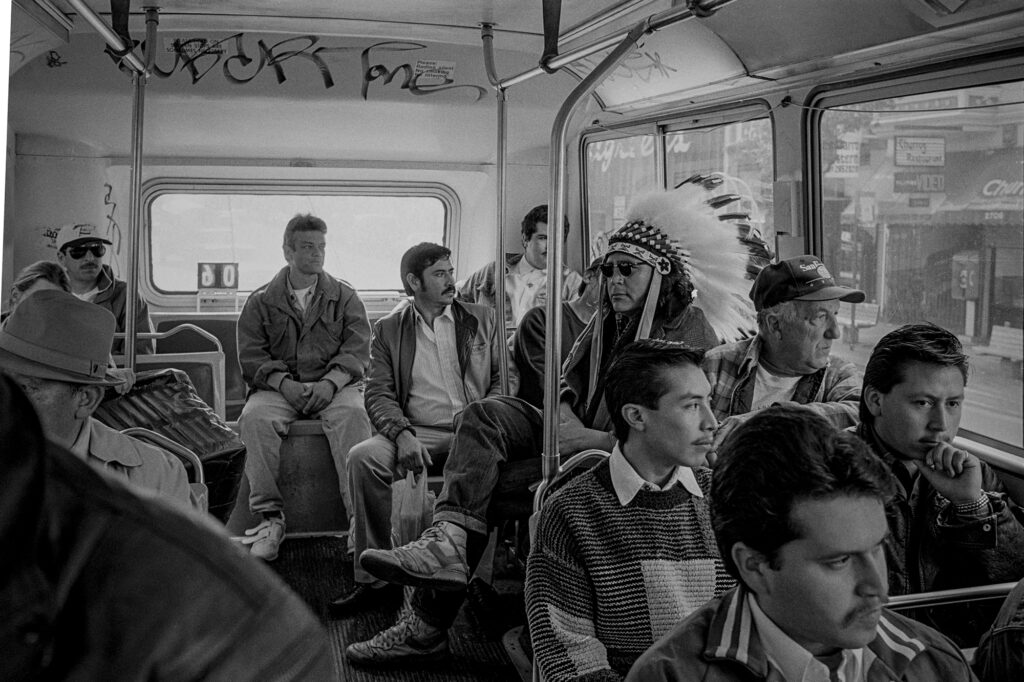 Zig Jackson, Indian Man on the Bus, 1994